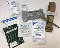 Hemorrhage Control IFAK - Trauma Pack with Tourniquet + Combat Bandage + Trauma Dressing + Chest Seal (Deluxe - Best Sellers Plus)
