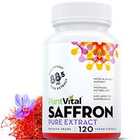 New! Saffron Supplement with 100% Pure Saffron Extract. Support Healthy Weight Management, Natural Appetite Control, More Energy, Mood Booster, Eye Health, May Prevent Macular Degeneration. 120 Caps