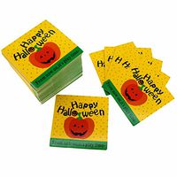 Happy Halloween Pumpkin Design Paper Gift / Price Tags for Gift Wrapping Packaging, Set of 95 (Yellow)