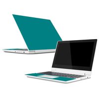 Mightyskins Skin Compatible with Lenovo Chromebook C330 (2018) - Solid Teal | Protective, Durable, and Unique Vinyl Decal Wrap Cover | Easy to Apply, Remove, and Change Styles | Made in The USA