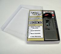 Sony M-637V Microcassette handheld Voice Recorder