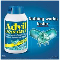 Advil Liquid Gels 240 Count (Pack of 3)