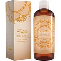 Pure Vanilla Sensual Massage Oil For Body - Edible Massage Oil And Lubricant For Women & Men - Massage Therapy Oil With Jojoba Sweet Almond And Coconut Oil For Skin - Aromatherapy Blend For Dry Skin