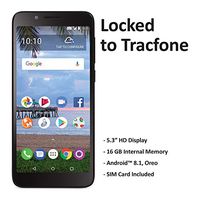 TracFone Carrier-Locked TCL LX 4G LTE Prepaid Smartphone - Black - 16GB - Sim Card Included - CDMA