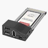 Adaptec DuoConnect for Notebooks 1422 - USB/FireWire Adapter - 4 Ports (2126600)