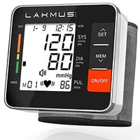 Blood Pressure Monitor Cuff Wrist - Digital BP Monitor FDA Approved - Fully Automatic Accurate Wrist Blood Pressure Monitor for Home - Wrist BP Machine with Large LCD Display Carrying Case