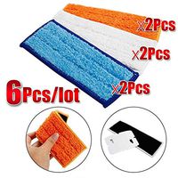 6Pcs/Lot Top Quality Cleaner Brushes Spare Parts Wet Pad Mop+Damp Pad Mop+Dry Pad Mop For Braava