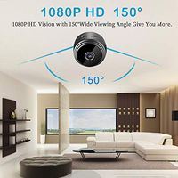 Mini Spy Camera WiFi Hidden Camera，HD 1080P Wireless Security Camera for Home Nanny Cam with Night Vision Motion Detection, Built-in Magnetic Fit for Indoor Outdoor Recording