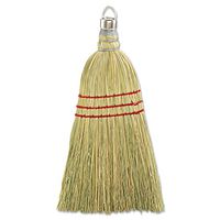 10" Wooden Whisk Broom W/ Corn Fiber Bristles, 12/Pack