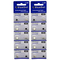 BlueDot Trading AG0 batteries, 20 Count