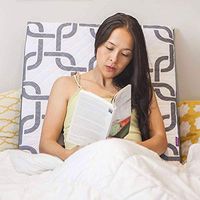 DMI Wedge Pillow to Support and Elevate Neck, Head and Back for Acid Reflux or Feet and Legs to Reduce Back Pain and Improve Circulation with Removable Cover, 12x24x24 inches, Gray Links