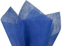 Pack Of 100, Sapphire Blue Non-Woven Fiber Tissuee Sheets 20" x 26" Reusable & 100% Polyester