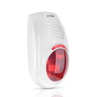 Wireless Flashing Strobe Siren A-ZONE Waterproof Security Alarm for Home and Business Security System Great for Home, Travel, Apartment or Dorm