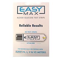 EASYMax Blood Glucose Test Strips Mail Order box 50 Ct.