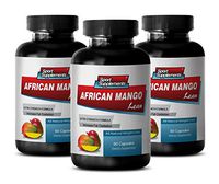 Weight reduction pills - AFRICAN MANGO EXTRACT with Green Tea, Resveratrol, Kelp, Grapefruit 1200 Mg - Irvingia gabonensis extract - 3 Bottles 180 capsules