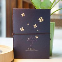 2Pcs Promotion Paper Planner Stickers 2018 Four Leaf Clover Netbook Mini Book Notepad Wordpad Note Padsyouth Record Kangsanli (Sky Blue)