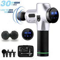 NMSLQ Massage Gun Deep Tissue Percussion Muscle Massager for Pain Relief, 30-Speed Vibration Adjustment Handheld Electric Body Massager Sports Drill Portable Super Quiet Brushless Motor