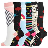 Graduated Compression Socks for Men Women 20-30 mmHg Best Fit for Athletic,Nurses,Travel,Running,Maternity Pregnancy,Varicose Veins,Cross Fit,Gym