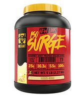 Mutant ISO Surge Whey Protein Powder Acts Fast to Help Recover, Build Muscle, Bulk and Strength, Uses Only High Quality Ingredients, 5 lb - Banana Cream