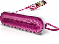 Stereo Sound on the Go - Philips Portable Speaker - Pocket-sized and Powerful - 40 Hours of Continuous Play for Worry-free Enjoyment (Pink)
