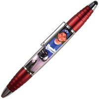 Red - PixStylus 2 in 1 Personalized Pen and Stylus Combo - DIY, Create your own custom stylus/pen - Just insert a photo or design your own insert at PersonalizeItYourself.com