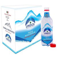 Lindos Magnesium Drink, 16.9 Ounce Bottles | 220 Milligrams Magnesium | High Mineral Content | Supports Health and Wellness, Metabolism, Energy Creation, Muscle Recovery, Cramps (1 Case)