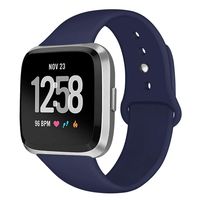 Kmasic Sport Band Compatible with Fitbit Versa/Fitbit Versa 2/Fitbit Versa Lite Editionn, Soft Silicone Strap Replacement Wristband Versa Smart Fitness Watch, Small, Ocean Blue