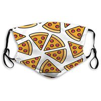 Mouth Masks for Dust Protection Anti Face Mask Washable Earloop Mask Activated Carbon Filter Pizza