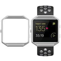 SKYLET Compatible with Fitbit Blaze Band with Frame, Breathable Replacement Sport Band Compatible with Fitbit Blaze Men Women Large Small (No Tracker)