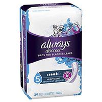 Always Discreet, Incontinence Pads, Maximum, Long Length, 39 Count. 2 CT