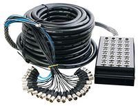 In Line Audio 24 Channel Audio Snake - (100 Feet) (Black)