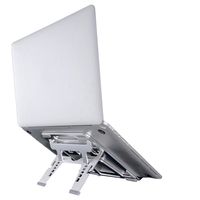 Adjustable Laptop Stand, Laptop Riser, Aluminum Notebook Holder Stand Compatible with MacBook, Samsung, HP, Dell and Any Notebook