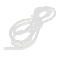 uxcell 4M Long Spiral Wrapping Band Cable Manager Cover Protector White
