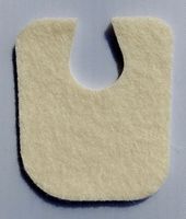 Aetna Felt Corporation 17119 Toe Pad Felt White U-Pad 1/8" 100/Bg