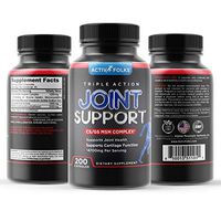 Activ Folks Joint Support Supplement 200 Caps with Glucosamine, Chondroitin MSM – 4700mg, Anti-Inflammatory, Antioxidant for Aches, Soreness Inflammation - Promotes Healthy Joint Functions
