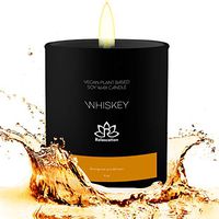 Natural Soy Wax Candle in Glass Jar Candle with aromas (Whiskey)