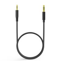 Haoos Bose 3.5mm - 2.5mm Male Replacement 5N OFC Inside Upgrade Audio Cable for Bose oe2 / oe2i / AE2 /QC25 QC35 Headphones fit Samsung Sony Xiaomi Huawei and iPhone 5S/6S(Without Mic 4.4FT-Black)