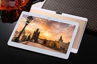 2019 New 10.1 inch Android 8.0 Tablet PC Deca Core 4GB RAM 64GB ROM 25601600 Resolutions WiFi Bluetooth Dual SIM Cards 3G 4G LTE Tablets +Free Protecting Cover (Gold)