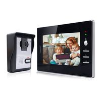 OWSOO 7 Inch Wired Doorbell Indoor Monitor Wired Video Intercom System Video Doorbell with IR-Cut Rainproof Camera Visual Two-Way Intercom Audio Remote Unlock Video Door Phone Intercom Doorbell