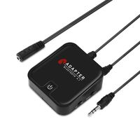 Baile Bluetooth Transmitter and Receiver, Digital Optical TOSLINK and 3.5mm Wireless Audio Adapter for TV/Home Stereo System - aptX Low Latency