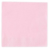 3 Each: Baby Pink Beverage Napkins (3 Packs of 50 = 150)