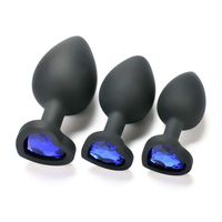 Dilators Silicone Toy ÁnÁles Set, 3 Pcs Smooth Trainer Kit for Beginner Men Women (Black)