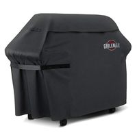 Grillman Premium BBQ Grill Cover, Heavy-Duty Gas Grill Cover for Weber, Brinkmann, Char Broil etc. Rip-Proof, UV & Water-Resistant (60" L x 28" W x 44" H)