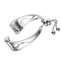 Aliturtle Replacement Accessories for Fitbit Charge 2 Watch Bands, Luxery Stainless Steel Replacement Watchbands Straps Compatible with Fitbit Charge 2 Watch for Women Girls Youth