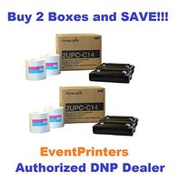 TWO BOXES OF 2UPC-C14 Print Pack for the Sony SnapLab Photo Printer - 4"x 6" media kit for Sony Snaplab UP-CR10L, Sony UP-CX1 and DNP DS-SL10.