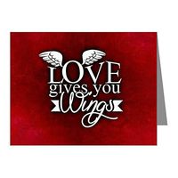 Note Card Love Gives You Wings