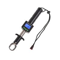 Zehui Fish Gripper 25Kg/55Lb Portable Electronic Control Fish Lip Tackle Grabber Tool Fishing Grip Holder Stainless Weight Digital Scale