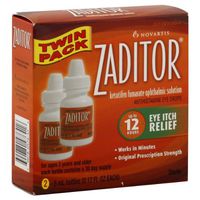 NOVARTIS PHARMACEUTICAL Zaditor Eye Itch Relief, 5ml(0.17OZ each), 2 Count