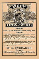 An extract of beef citrate of iron and sherry wine combined in this cure for loss of appetite and general prostration Poster Print by unknown (18 x 24)