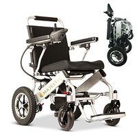 2020 New Folding Ultra Lightweight Electric Power Wheelchair, Silla de Ruedas Electrica, FDA Approved and Air Travel Allowed, Heavy Duty, Mobility Motorized, Portable Power (17.5" Seat Width)
